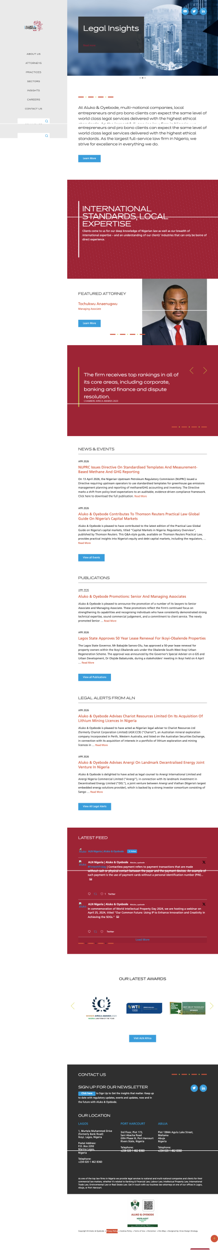 Aluko Oyebode website